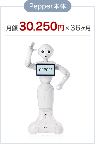Pepper本体 月額30,250円×36ヶ月