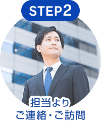 STEP2 担当よりご連絡・ご訪問